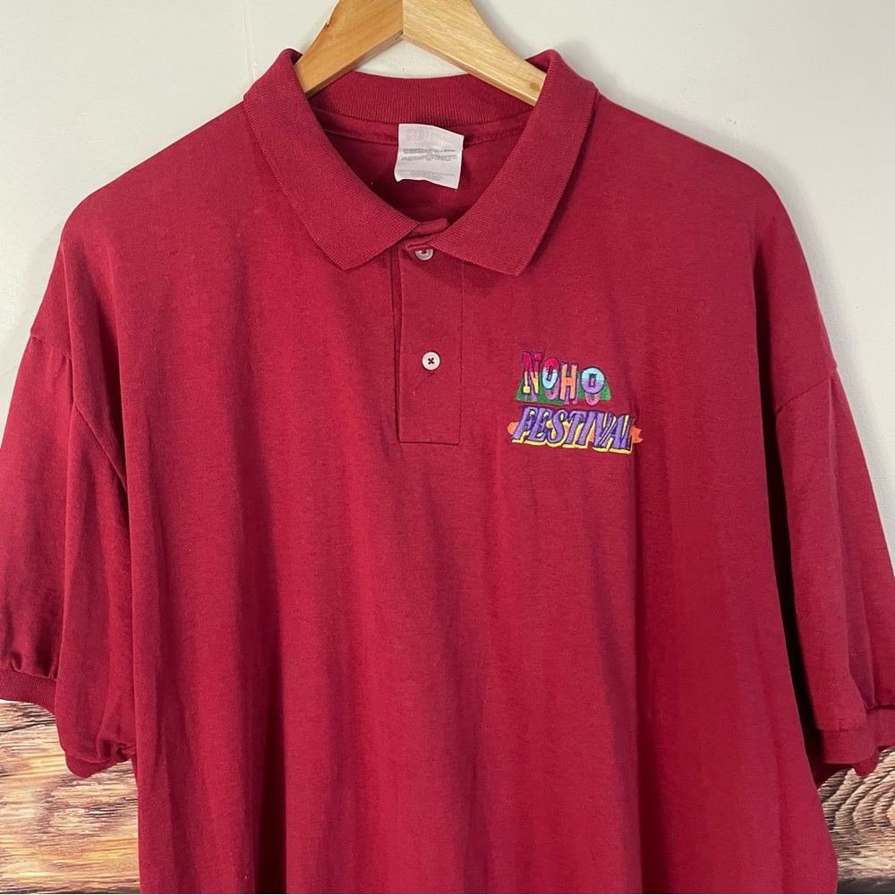 Vintage 90s North Hollywood Noho LA Arts Festival Polo Shirt